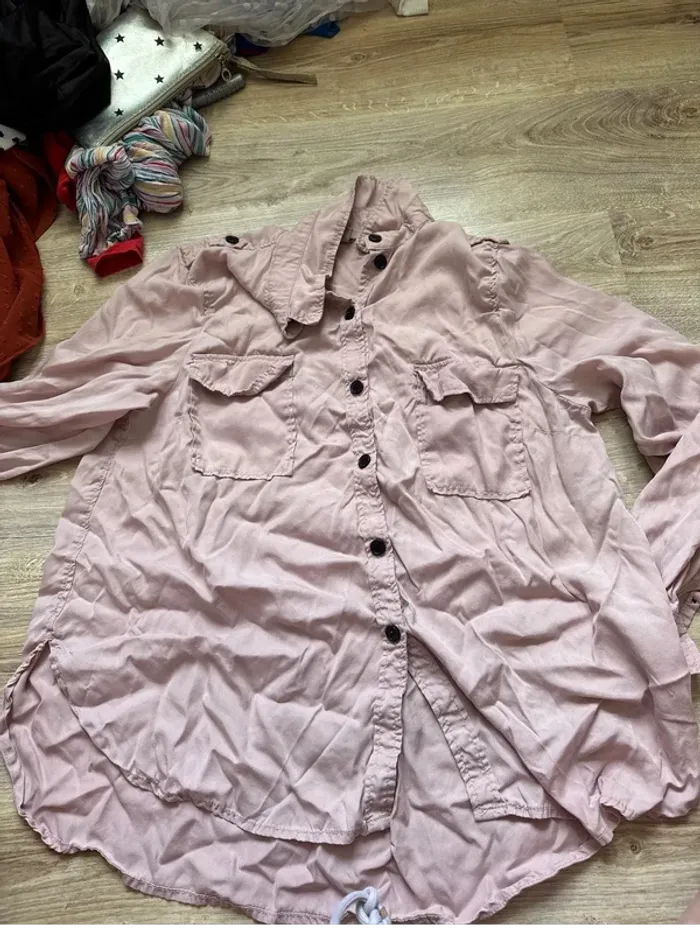 Chemise rose H&m taille 46 - photo numéro 3