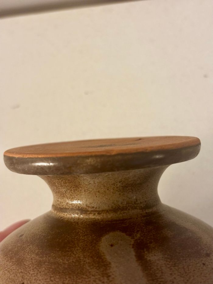 Très joli bol sur pied en grès - photo numéro 3