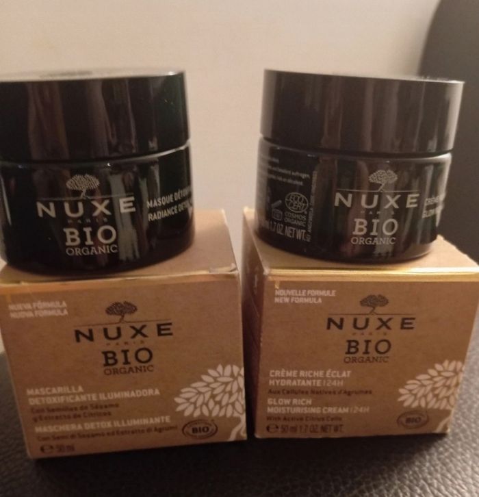 Crème hydratante et masque Nuxe