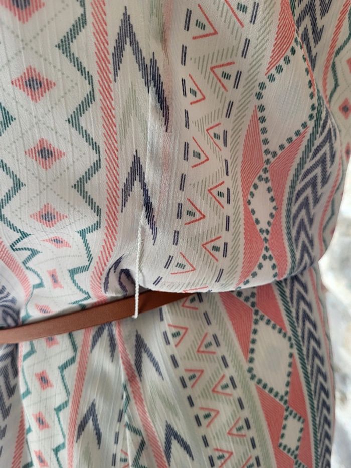 Robe sans manches à motifs rose écru bleu Lpb Taille M ou 38 - photo numéro 10