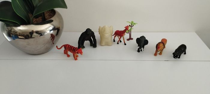 Lot de 16 animaux de la savane et dinosaures - photo numéro 10