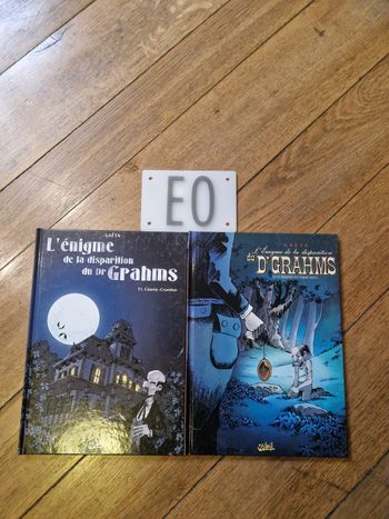 Lot de 2 bd l énigme de la disparition du Dr grahms en eo