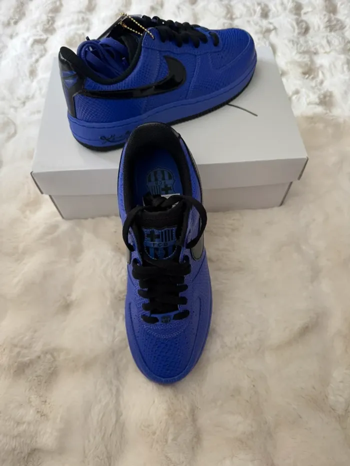 Chaussures Nike Air Force 1 Low Protro Kobe Bryant x FC Barcelona Persian Violet - photo numéro 11