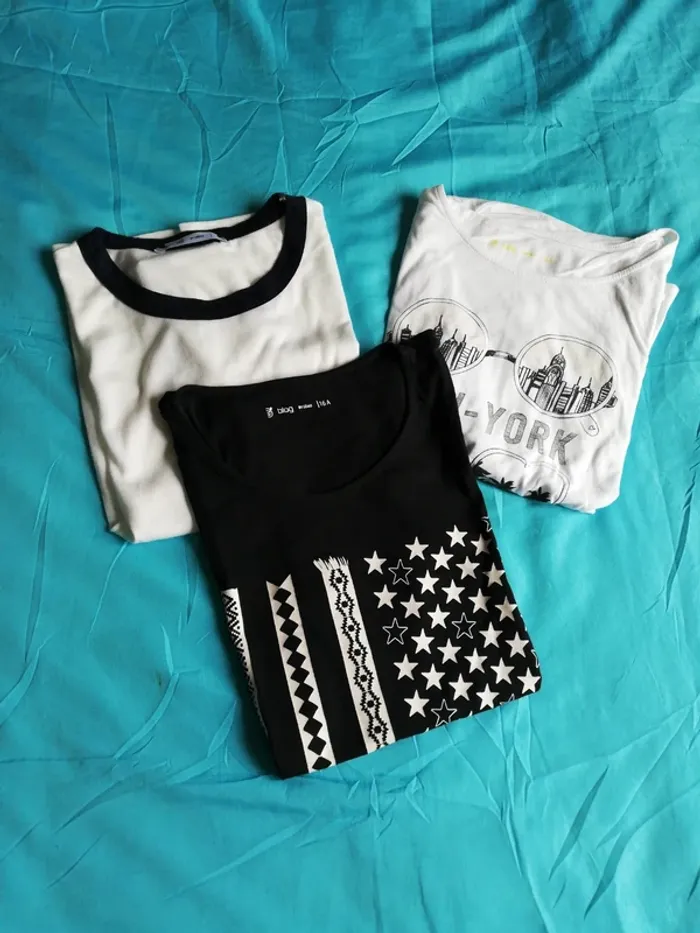 Lot de t-shirts ado
