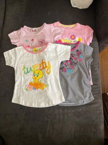 Lot tee shirts 3 ans fille