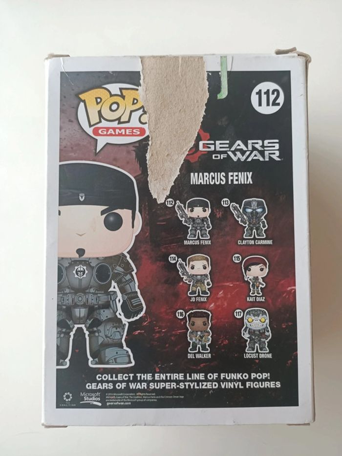 Figurine Funko pop games gears of war n°112 Marcus Fenix - photo numéro 4
