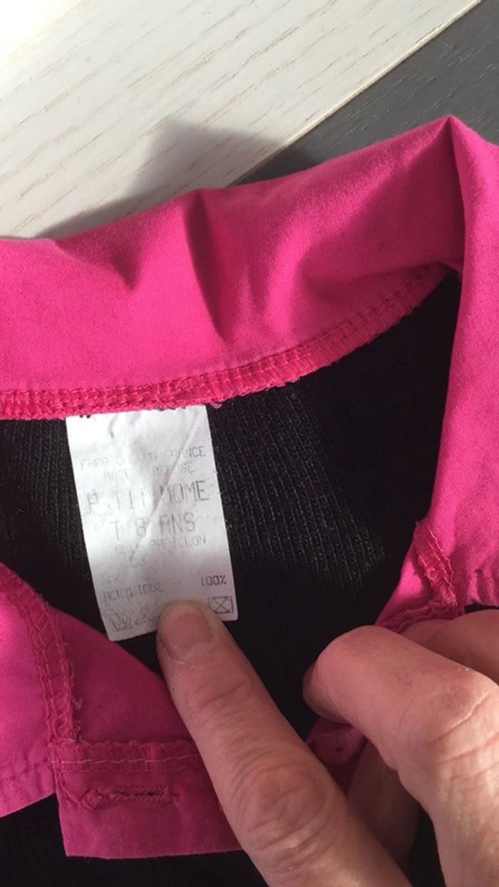 Ensemble pantalon et haut noir rose papillons 🦋 8 ans P’tit Mome - photo numéro 5