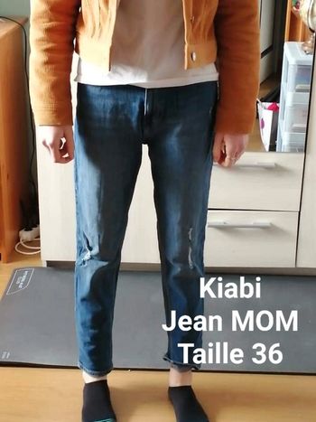 Jean bleu Mom Taille 36 Kiabi
