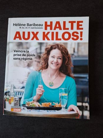 Livre Halte aux kilos de Hélène Baribeau en très bon état