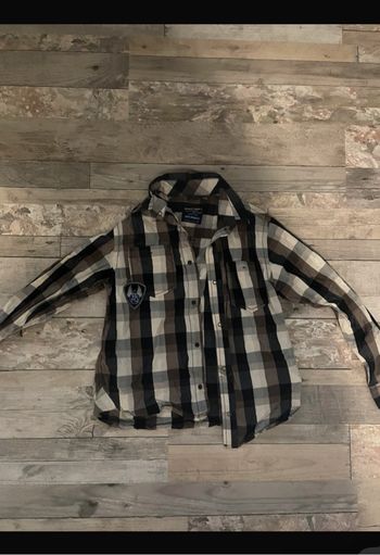 Chemise à carreaux sergent major