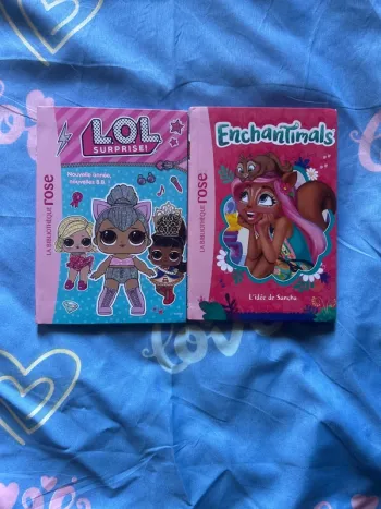 Lot livres lol et enchantimals