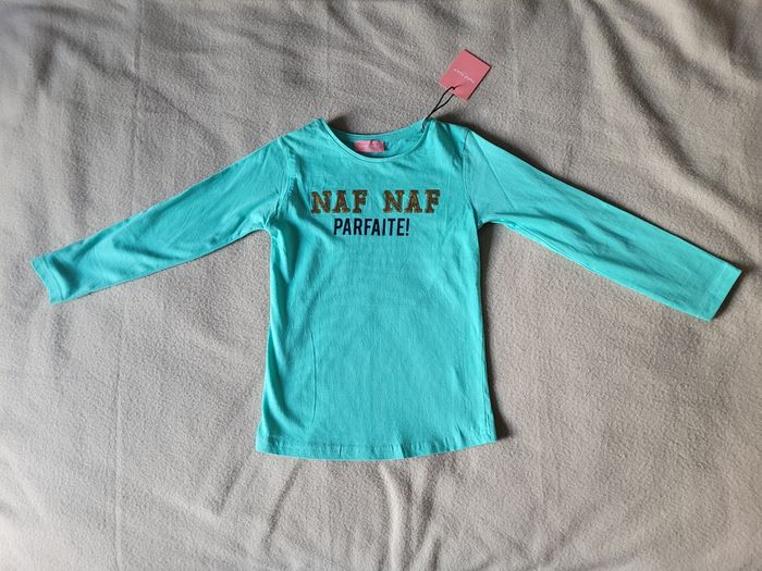 T-shirt manches longues naf naf 8 ans - photo numéro 2