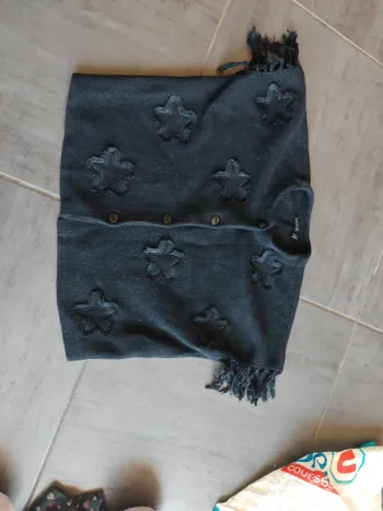 Gilet poncho ikks étoile