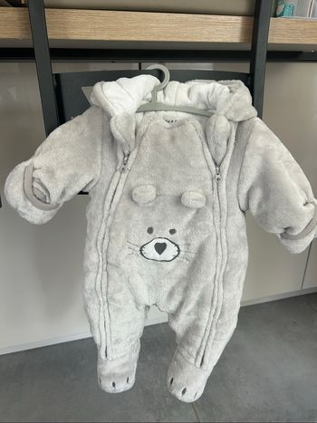 🐻 Combinaison pilote bébé en velours