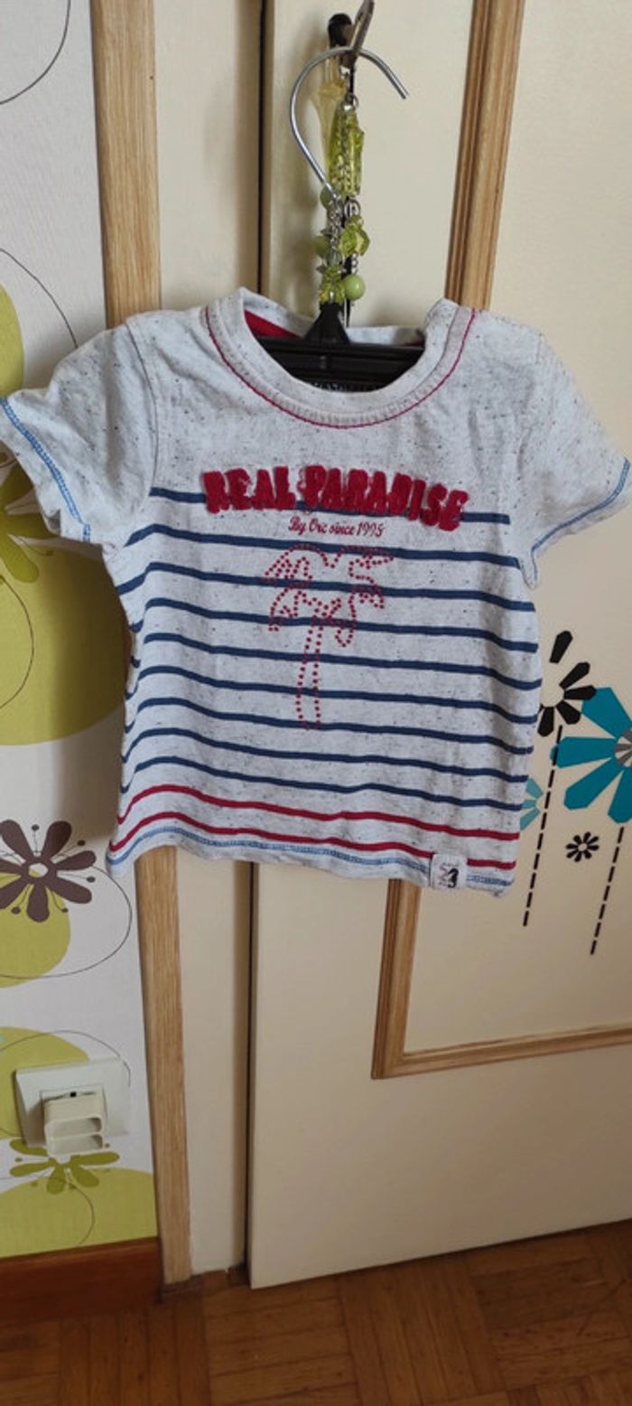 Tee shirt rayé Real paradise