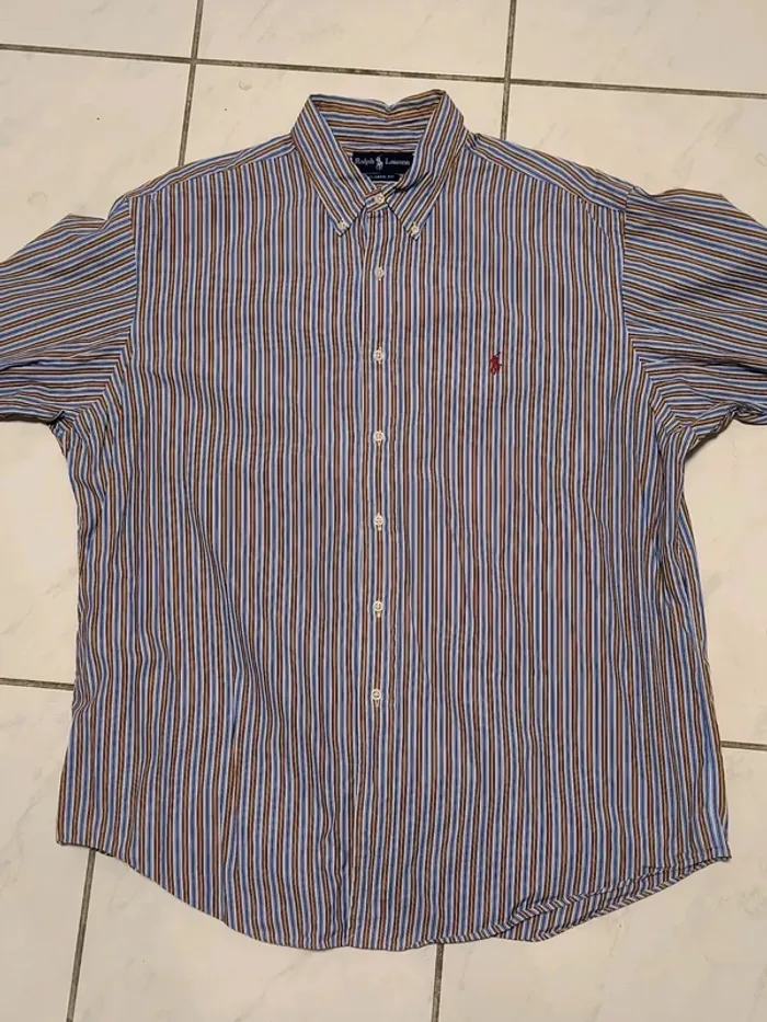Chemise Ralph Lauren Classic Fit rayée multicolore – XL – Style Vintage Y2K - photo numéro 7