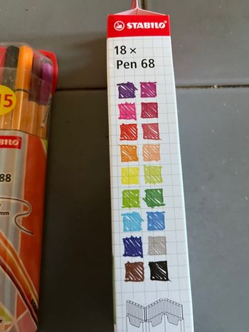 Lot  neuf de 4 paquet de crayons stabilo point e 88 et 68