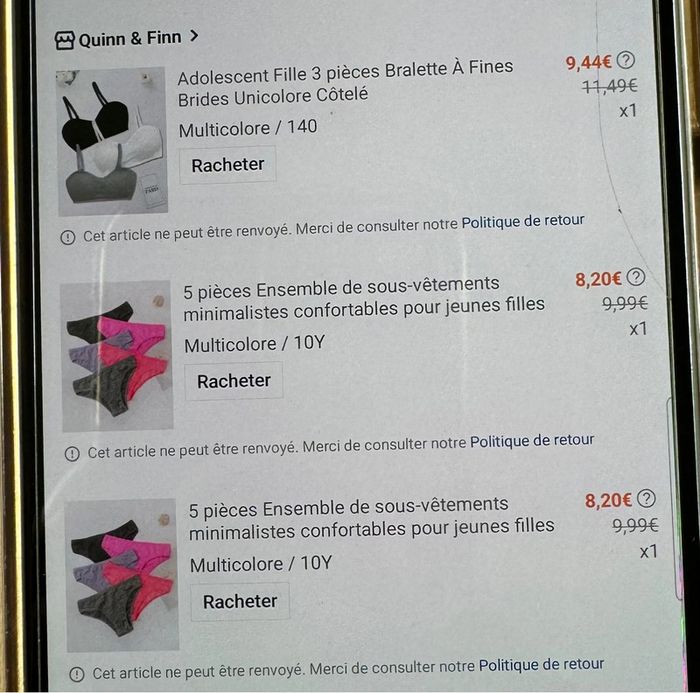 Sous vêtements fille - photo numéro 7