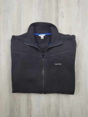 Calvin Klein sweat zippé col montant noir taille S full zip