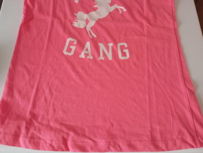 Tee-shirt manches courtes. 14 ans . Rose vif fluo. Motif licorne . Neuf - photo numéro 5