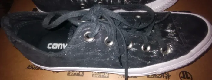 Baskets noir imprimé animal Converse - photo numéro 3