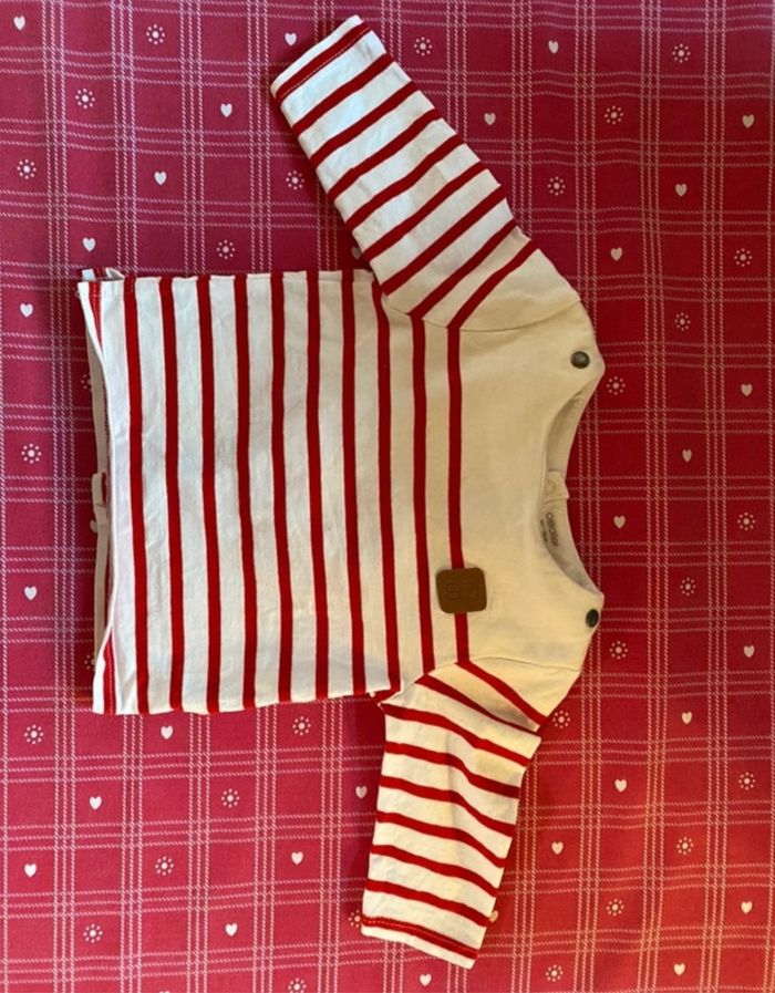 Haut marinière rouge