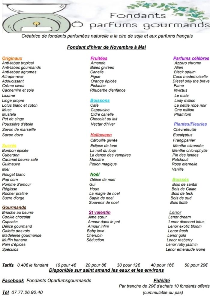 Composition fondants - photo numéro 2