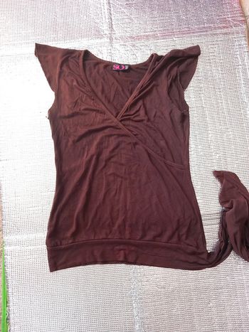 Tunique marron polyester T36