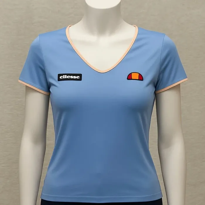 Limited summer Ellese blue Tee Premium Retro Small - photo numéro 2