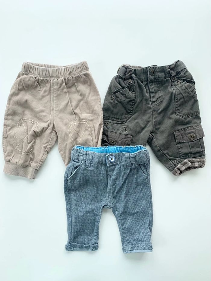 Lot de 3 pantalons 3 mois