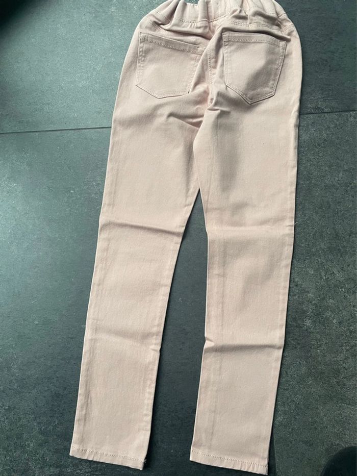 Pantalon jean vieux rose Vertbaudet 10 ans - photo numéro 3