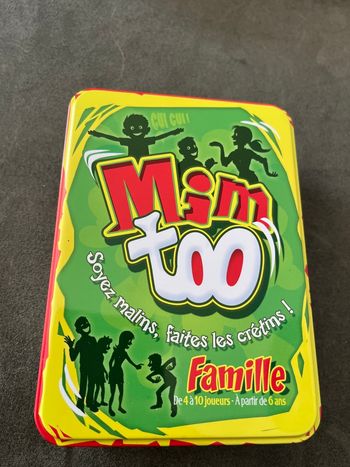 Jeu mim too famille cocktail games 