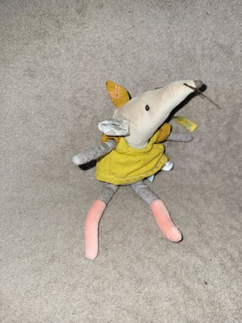 Doudou peluche souris Lisette Le voyage d'olga Moulin roty