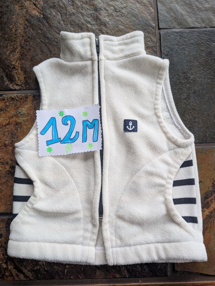 Veste polaire sans manche 12 mois cart 1