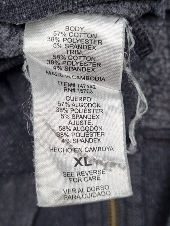Gilet zippé à capuche Champion – Gris – Taille XL Femmes (mesures en photos) - photo numéro 6