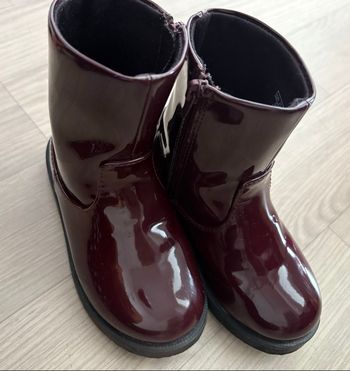 Bottes fille Zara bordeaux taille 23 neuve portée une fois