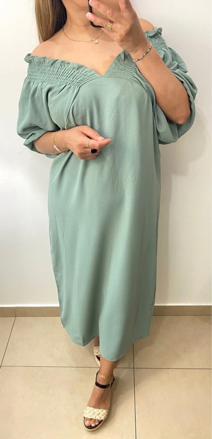 Robe Longue Ample Encolure Extensible Taille M-L - photo numéro 2
