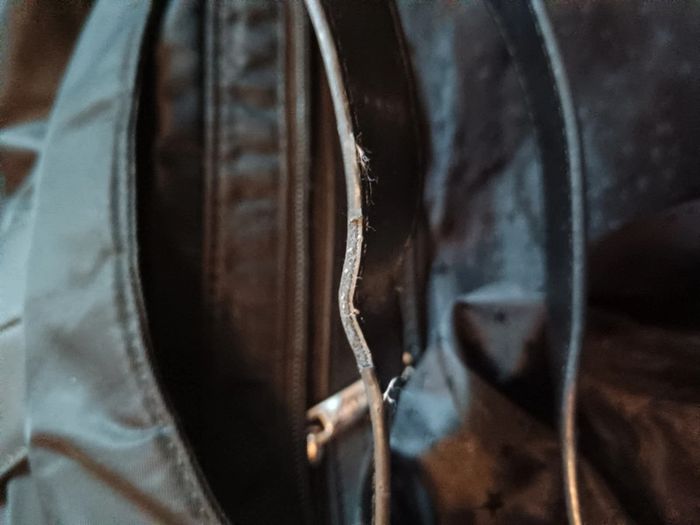 Sac bandoulière toile et cuir | Thierry Mugler |Zenith 13 - photo numéro 10