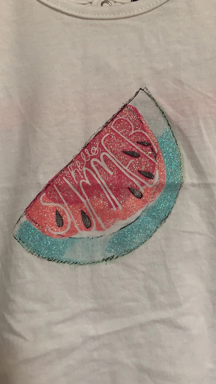 Tee-shirt Kiabi blanc 1M - photo numéro 2