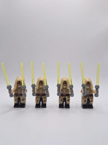Figurines type lego 4 gardes du temples jedi star wars