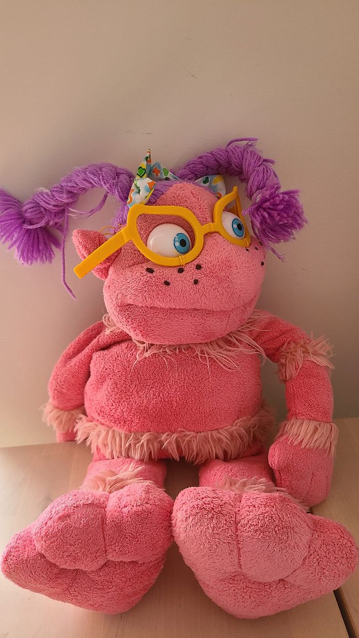 Peluche Los Lunnis Espagnol TV show rose mauve 40 cm Quiron 2006 - photo numéro 3