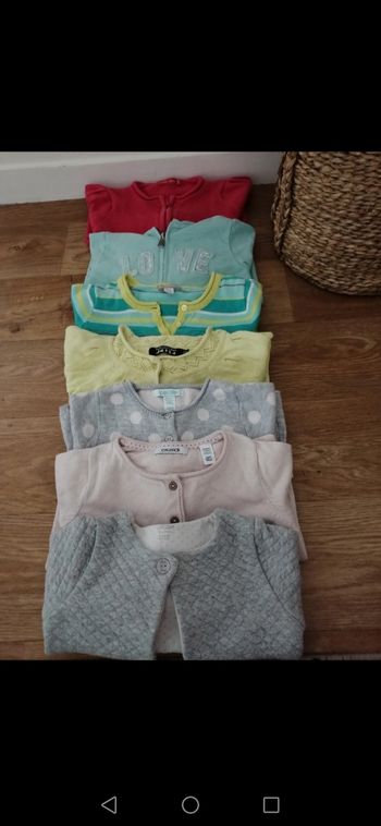 Lots de gilets chaudes