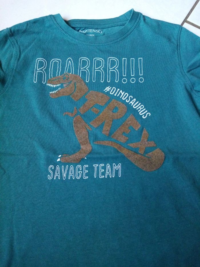 Tee shirt manche longue dinosaure 8A - photo numéro 2