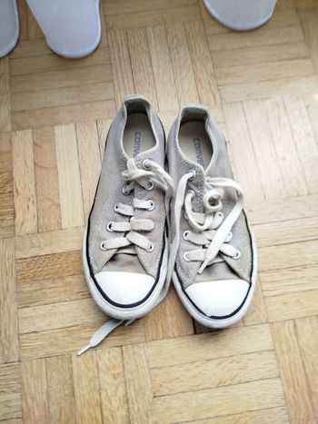 Baskets converse enfant mixte pointure 30 gris clair 