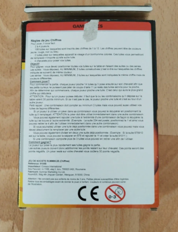 Jeu de société Jeu de chiffres – dès 6 ans - photo numéro 2