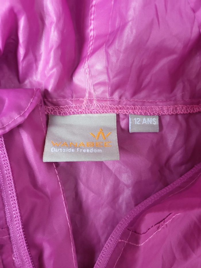 Veste de pluie fille 12 ans wanabee peu porté - photo numéro 3