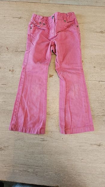 Pantalon rose foncé, ajustable à la taille, évasé dans le bas, NKY, 6 ans