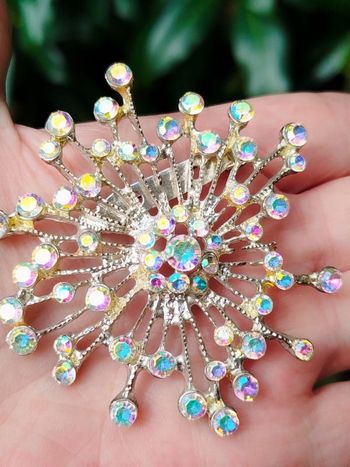 Grande Broche Scintillante Vintage bijoux