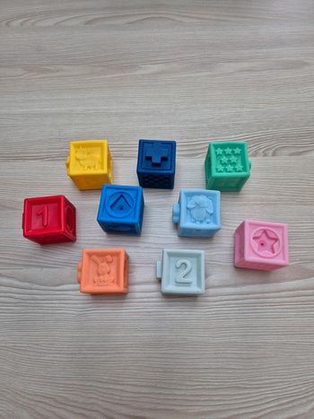 Lot de 10 cubes emboitables "Ludi"