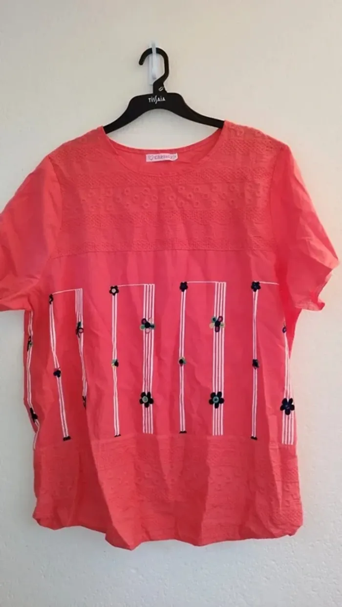 Tunique orangée - Christy - taille 48